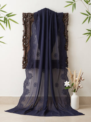 01 Piece Ready to wear Embroidered Chiffon Dupatta