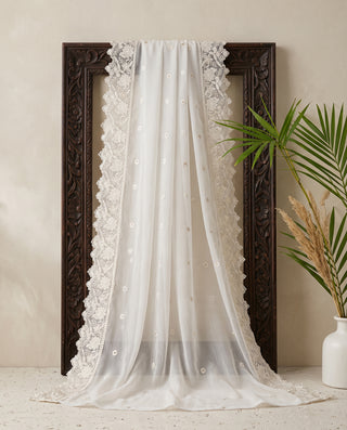 01 Piece Ready to wear Embroidered Chiffon Dupatta