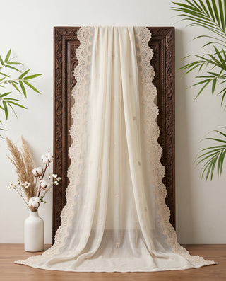 01 Piece Ready to wear Embroidered Chiffon Dupatta