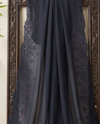 01 Piece Ready to wear Embroidered Chiffon Dupatta