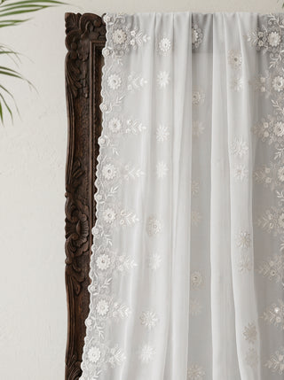 01 Piece Ready to wear Embroidered Chiffon Dupatta