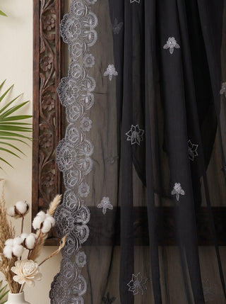 01 Piece Ready to wear Embroidered Chiffon Dupatta