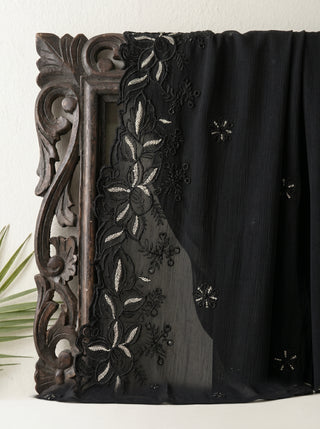01 Piece Ready to wear Embroidered Chiffon Dupatta