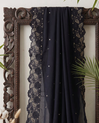 01 Piece Ready to wear Embroidered Chiffon Dupatta