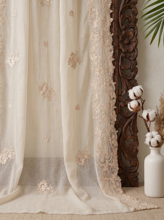 01 Piece Ready to wear Embroidered Chiffon Dupatta