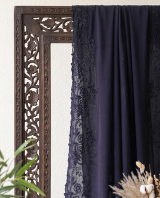 01 Piece Ready to wear Embroidered Chiffon Dupatta