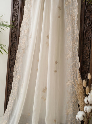01 Piece Ready to wear Embroidered Chiffon Dupatta