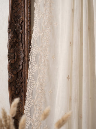 01 Piece Ready to wear Embroidered Chiffon Dupatta