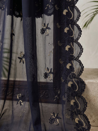 01 Piece Ready to wear Embroidered Chiffon Dupatta