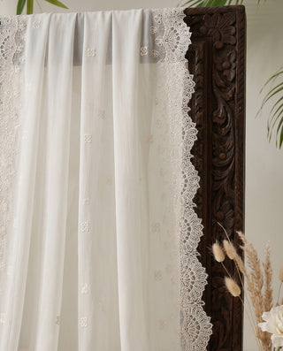 01 Piece Ready to wear Embroidered Chiffon Dupatta