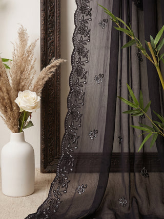 01 Piece Ready to wear Embroidered Chiffon Dupatta