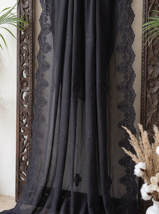 01 Piece Ready to wear Embroidered Chiffon Dupatta