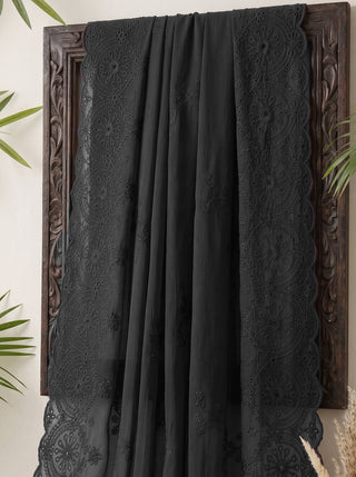 01 Piece Ready to wear Embroidered Chiffon Dupatta