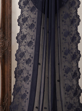 01 Piece Ready to wear Embroidered Chiffon Dupatta