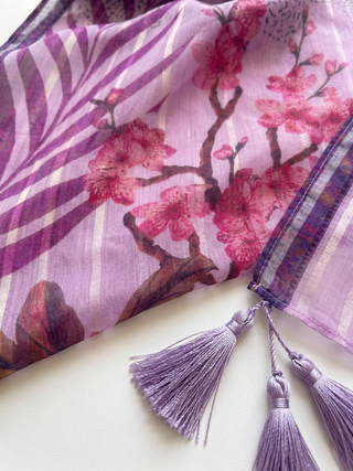01 Piece Ready to Wear -  Printed Chiffon Dupatta