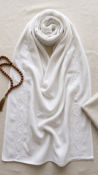 01 Piece Ready to Wear Embroidered Namaz Chaddar