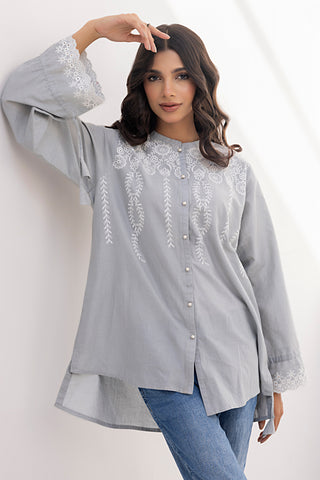 01 Piece Ready to wear  Embroidered Shirt