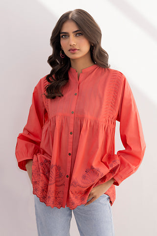01 Piece Ready to wear  Embroidered Shirt