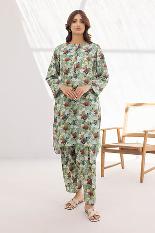 02 Piece Ready to wear  Printed Shirt & Trouser