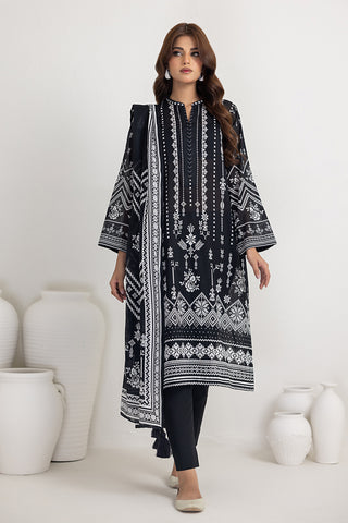03 Piece Stitched Printed Lawn