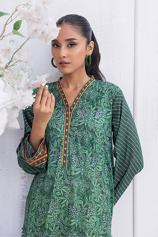 01 Piece Unstitched Printed Lawn Shirt