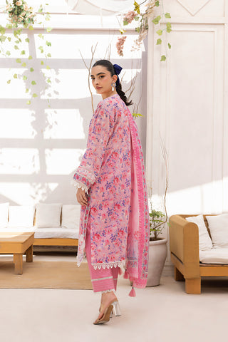 03 Piece Stitched Printed Embroidered with Printed Lawn Dupatta