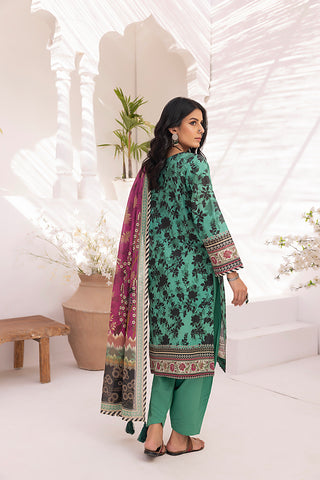 03 Piece Unstitched Printed Lawn