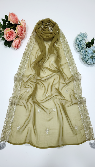 01 Piece Ready to wear Embroidered Fancy Dupatta
