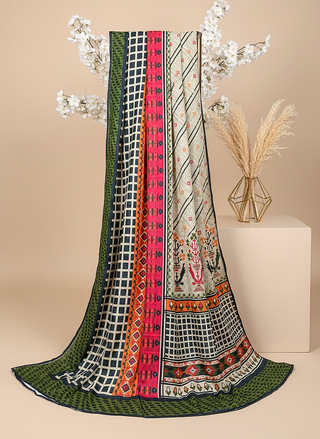 01 Piece Ready to wear Printed Lawn Dupatta