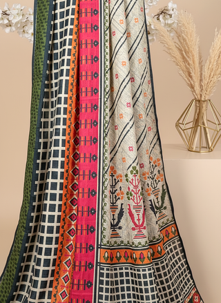 01 Piece Ready to wear Printed Lawn Dupatta