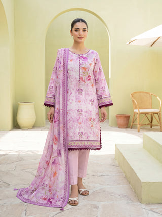 03 Piece Unstitched Printed Lawn