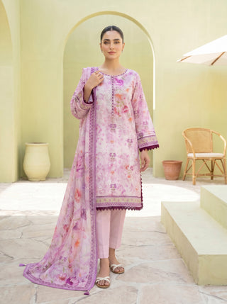 03 Piece Unstitched Printed Lawn