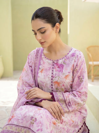 03 Piece Unstitched Printed Lawn