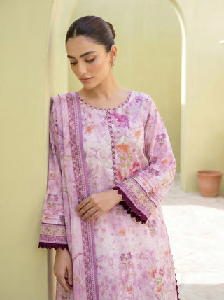 03 Piece Unstitched Printed Lawn