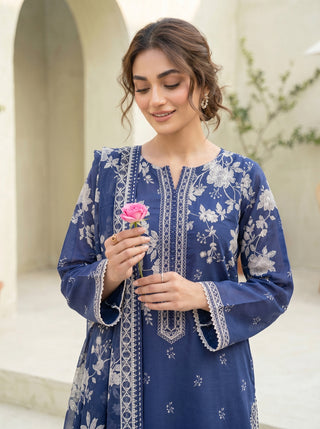 03 Piece Unstitched Printed Lawn