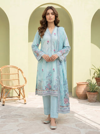 03 Piece Unstitched Printed Lawn