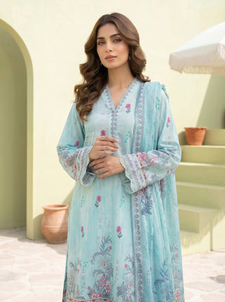 03 Piece Unstitched Printed Lawn