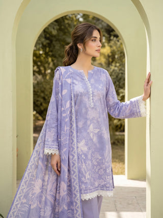 03 Piece Unstitched Printed Lawn