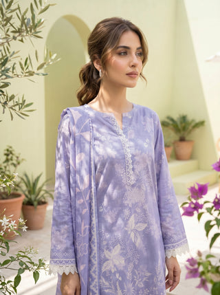 03 Piece Unstitched Printed Lawn