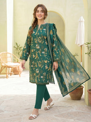 03 Piece Unstitched Printed Lawn