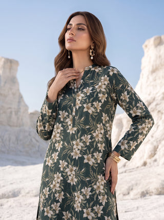 02 Piece Unstitched Printed Lawn