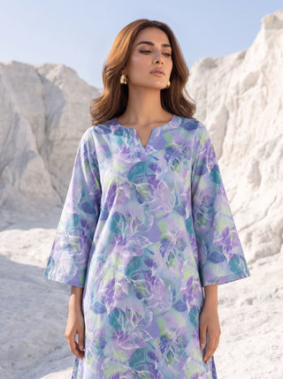 02 Piece Unstitched Printed Lawn