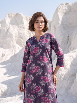 02 Piece Unstitched Printed Lawn