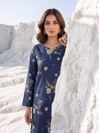 02 Piece Unstitched Printed Lawn