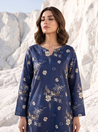 02 Piece Unstitched Printed Lawn