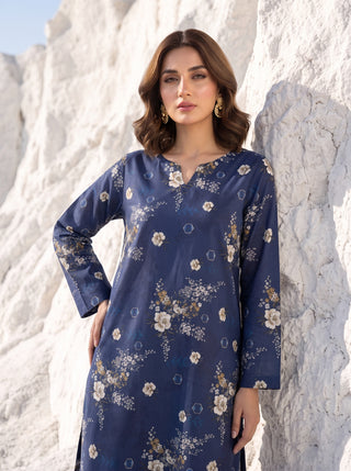 02 Piece Unstitched Printed Lawn