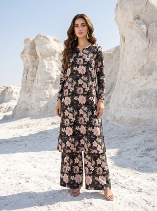 02 Piece Unstitched Printed Lawn