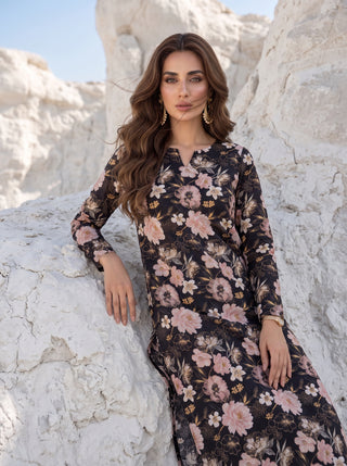 02 Piece Unstitched Printed Lawn
