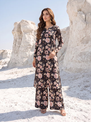 02 Piece Unstitched Printed Lawn