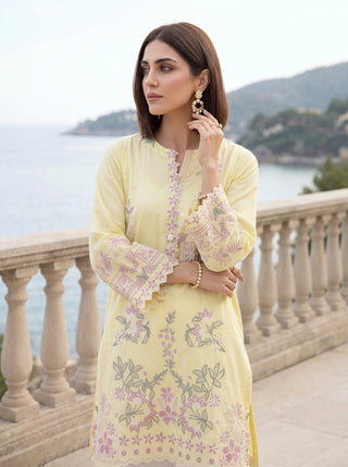 02 Piece Ready To Wear Embroidered Shirt & Trouser